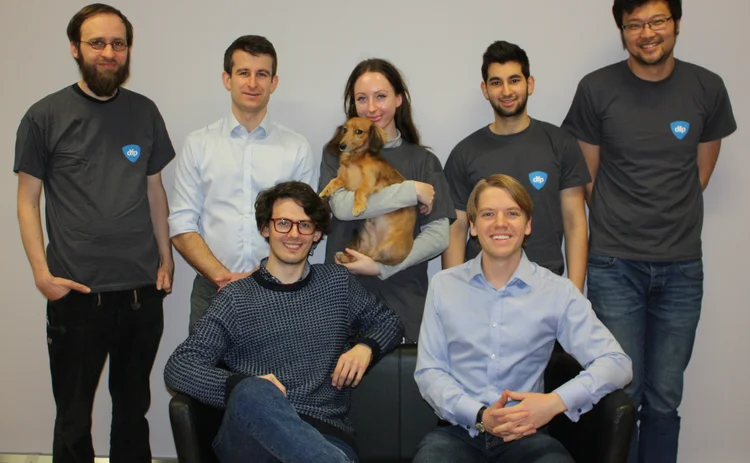 CEO Erik Abrahamson [front far right] and Digital Fineprint raise £2m