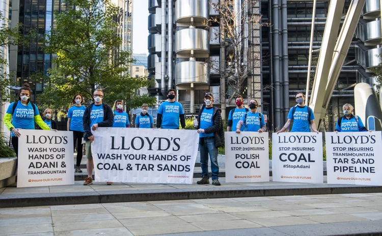 Lloyd's Insure our Future protest
