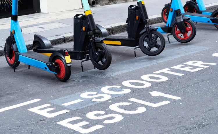 E-scooters parked in scooter lane_for CMS