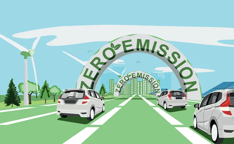 EVs and zero emissions city_concept