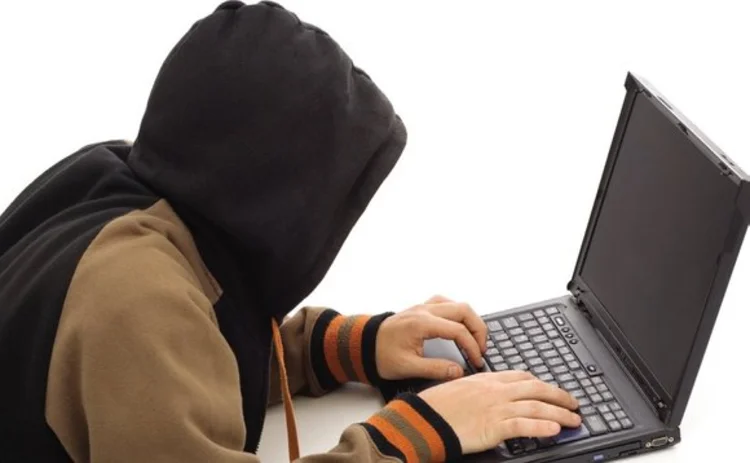 Hacker in hoodie