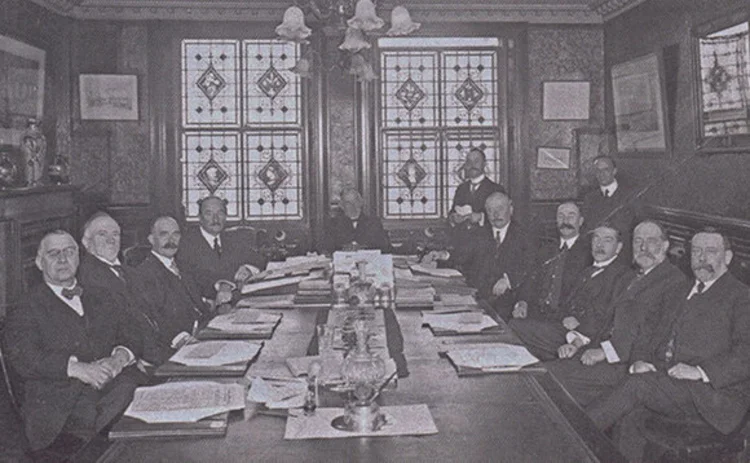 The LV board at the time of the war