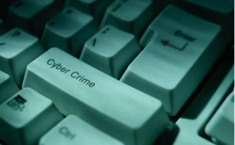 Cyber crime key on keyboard