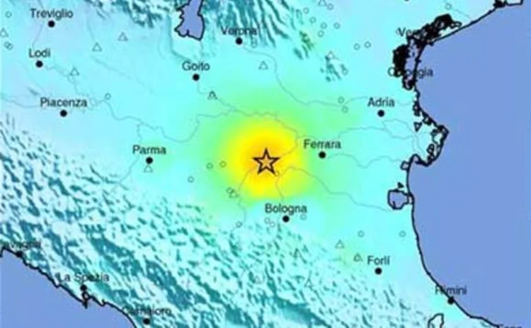 Italy earthquake map May 20 2012