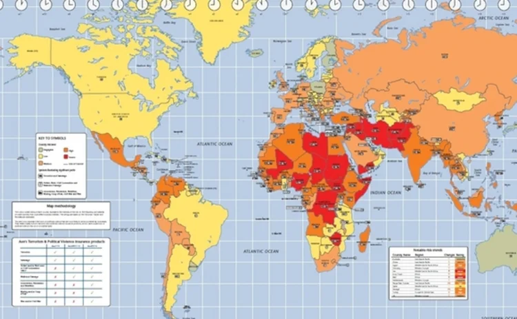 Terrorism map