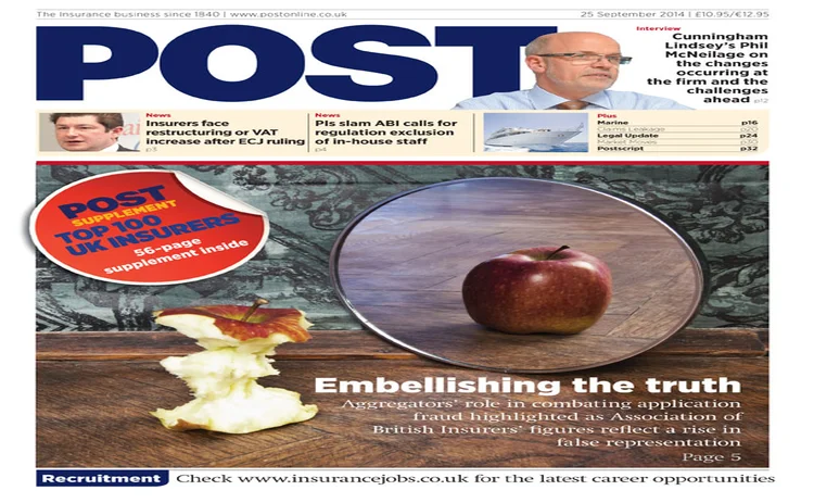 The front cover of the 25 September issue of Post magazine