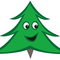 A smiling Christmas tree A smiling Christmas tree