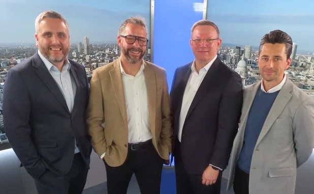 Paul Jewell, CEO of Bridgehaven. Richard Turnbull, managing director of Collegiate, Jamie McDonnell, director of the London Market at Guidewire, and Jeremy Shallow, chief underwriting officer of Westfield Specialty International.