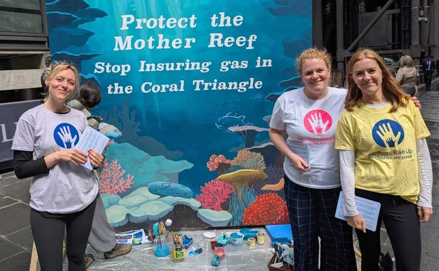 (L to R) Mother's rise up members, Lorna Powell, Becky Turner-Jones, and co-founder Becky Ward