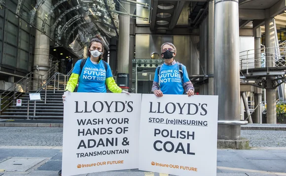 Lloyd's Insure our Future protest