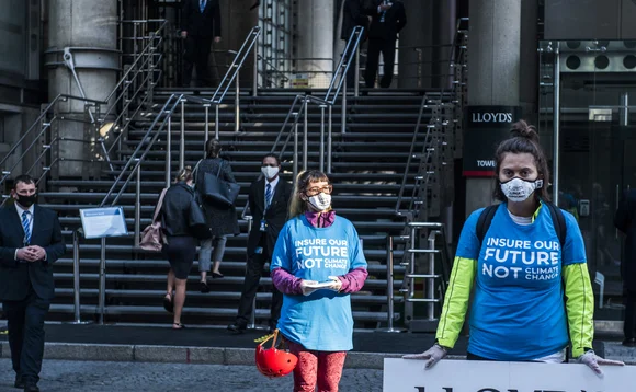 Lloyd's Insure our Future protest