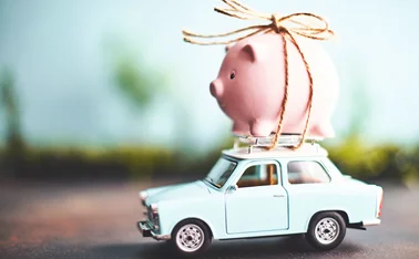 Piggy bank car