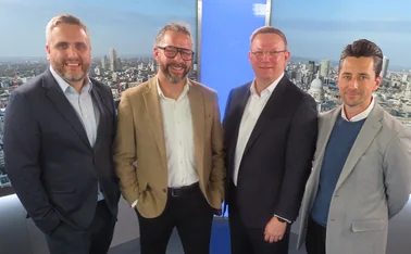 Paul Jewell, CEO of Bridgehaven. Richard Turnbull, managing director of Collegiate, Jamie McDonnell, director of the London Market at Guidewire, and Jeremy Shallow, chief underwriting officer of Westfield Specialty International.
