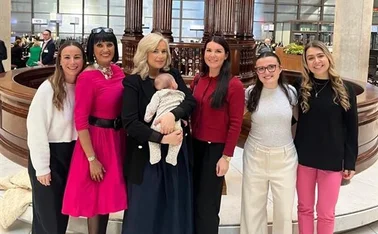 GIN's Becs Smith (far left in white jumper) at GIN IWD Event in March 2025