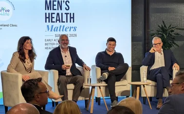 (L to R) Janice Kaye, director of Thrive4Life, Nigel Sparshott, leader in global aerospace, rugby star Ben Youngs, and Dr Philip Batty