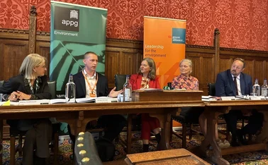 Wera Hobhouse MP, James Harvey, Zurich Solutions, Fleur Anderson MP, Emma Howard Boyd CBE former chair of the Environment Agency, and Toby Perkins MP