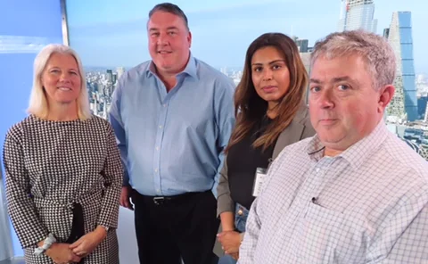 Kajal Vakas, senior vertical manager for claims for the UK & Ireland at LexisNexis Risk Solutions, Neil Grimes, claims director of Clear Group, Garry Slater, group director of investigations for Claims Consortium Group, and Sarah Durkin, head of counter fraud at Woodgate & Clark