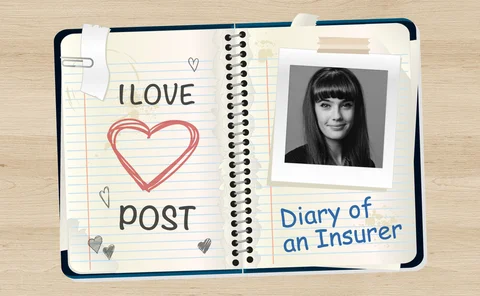 Design that looks like a diary, with Sophie Locke-Cooper’s photo in it