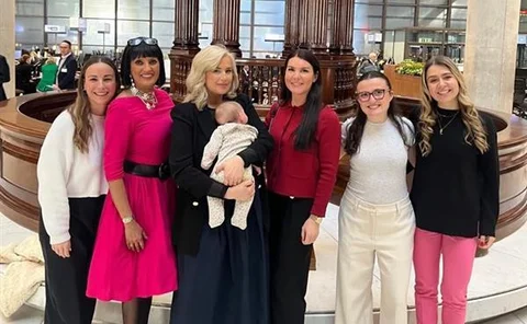 GIN's Becs Smith (far left in white jumper) at GIN IWD Event in March 2025