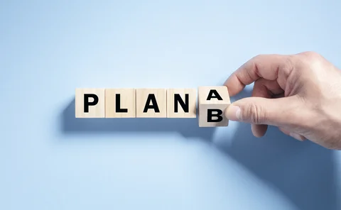  Change the wooden cube block word from Plan A to Plan B