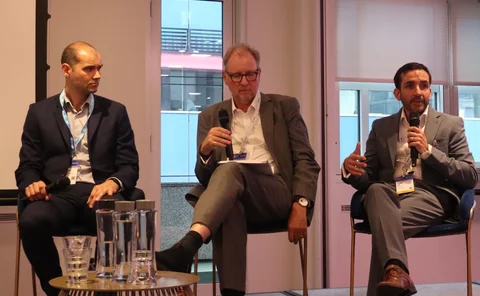 Torbjorn Soltvedt, senior risk manager Verisk Maplecroft, Ian Hughes, CEO Claims Company, and Paul Sell, director TrendTracker.