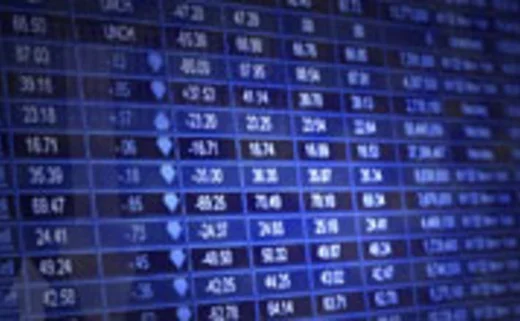 Screen full of share prices