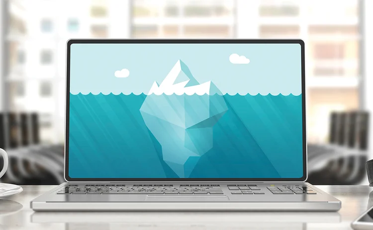 Iceberg on computer