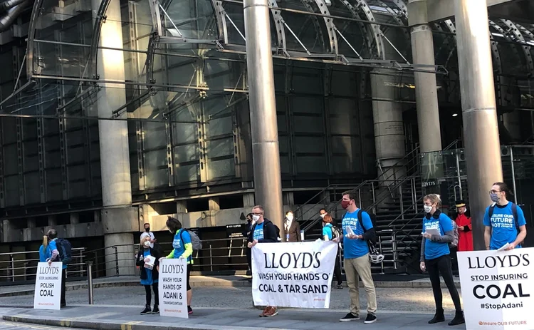 Lloyds climate change protest 2020