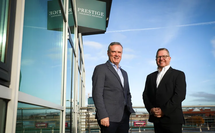 Trevor Shaw CEO and Brian Allen managing director of digital at Prestige Insurance Holdings