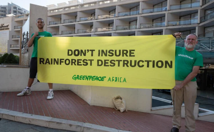 Don't Insure Rainforest Destruction - Action in Monte Carlo