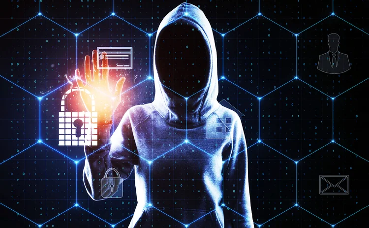 Hologram_cyber thief_security and protection concept
