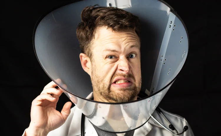 No one likes the cone of shame