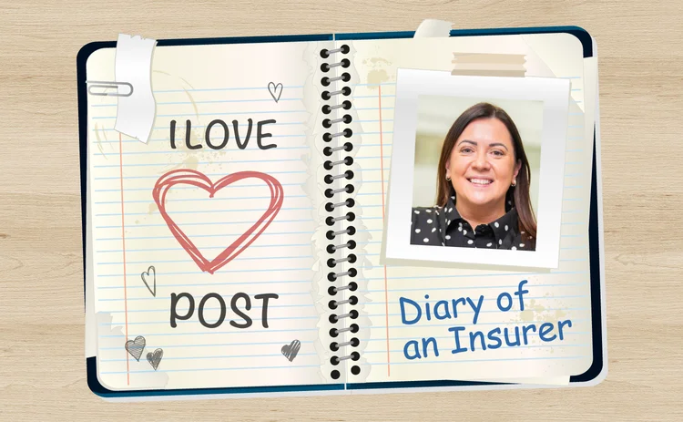 Linda Crichton photo added to a mockup of a school diary/notebook