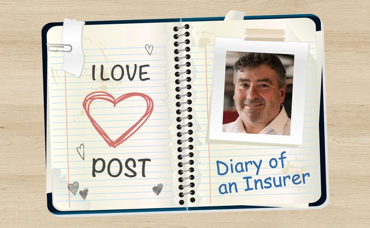 Iain Brumpton photo pasted into a design of an old-fashioned spread of a diary