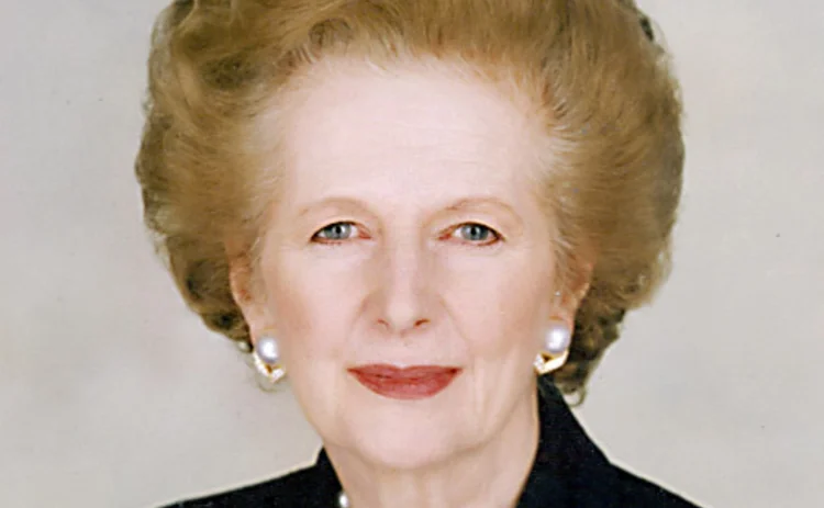 Former British prime minister Margaret Thatcher