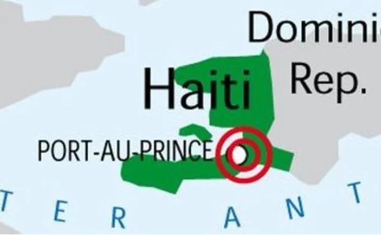 Haiti quake map