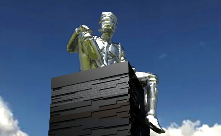 Man Of Steel sculpture Sheffield