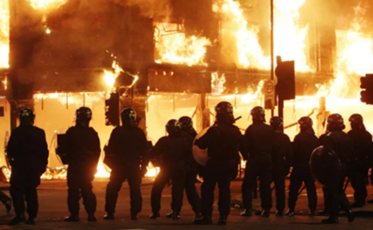 London riots - copyright Press Association