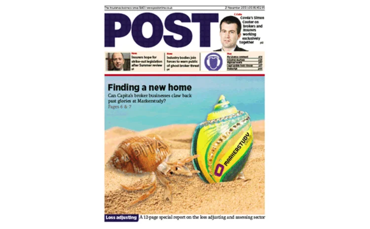 Post magazine front cover -21 November 2013
