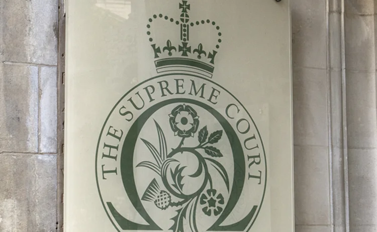 A Supreme Court sign