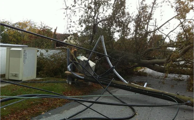 AT&T's sandy disaster recovery damage to its telephone lines