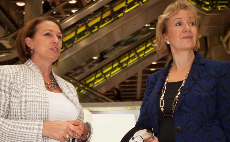 Andrea Leadsom MP with Lloyd's CEO Inga Beale