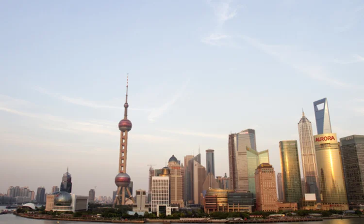 The skyline of Shanghai