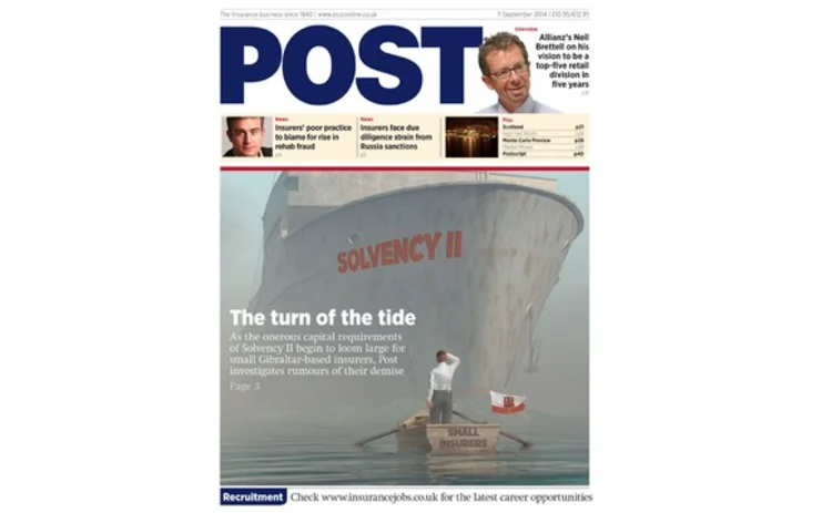 The front cover of the 11 September issue of Post magazine