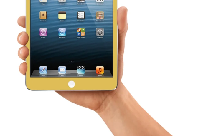 Gold coloured iPad mini