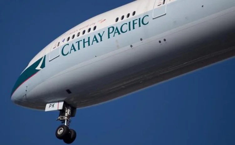 A Cathay Pacific aeroplane