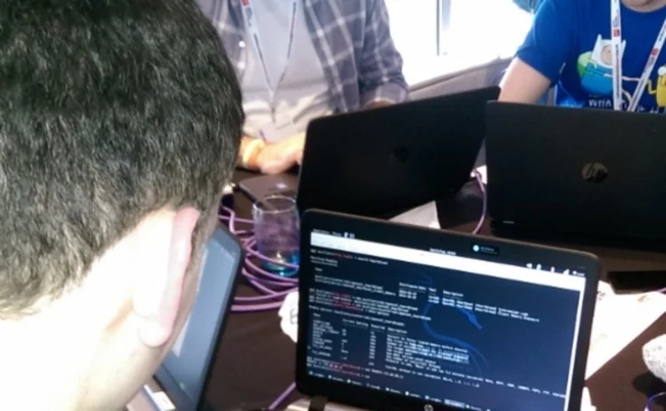 Cyber security student Adam Tonks hacking away