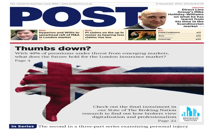 The front cover of the 13 November issue of Post magazine