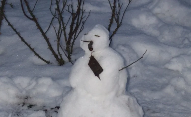 Snowman in an Edinburgh park