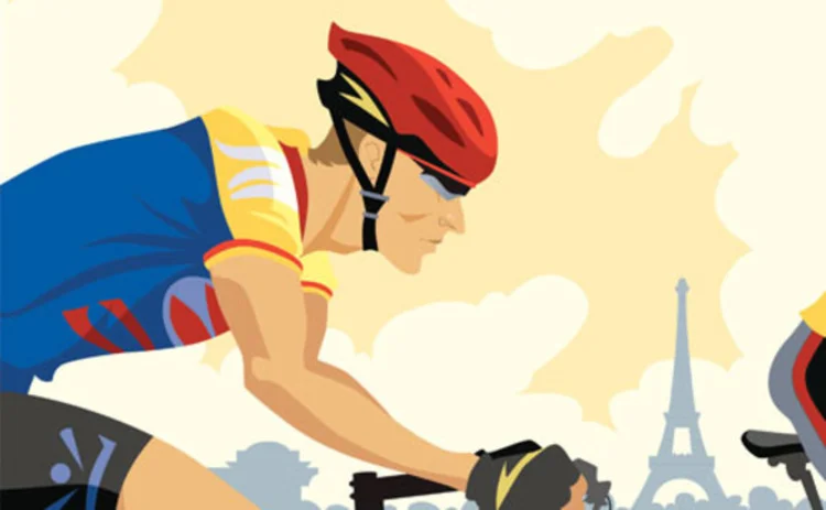 Cyclist in Tour de France